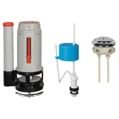 HUMBOLDT - Kit Fitting WC Válvula de admisión + Válvula de descarga + Botonera