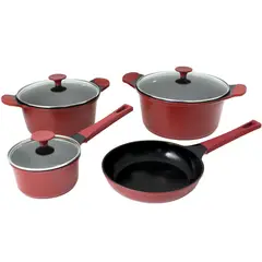 KW - Batería de Cocina 7 Piezas Aluminio fundido Berries
