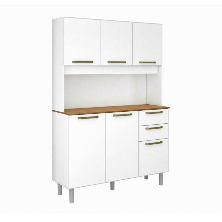 Mueble de Cocina Alacena Despensa Blanco MDP 174x120.2x37.8 cm