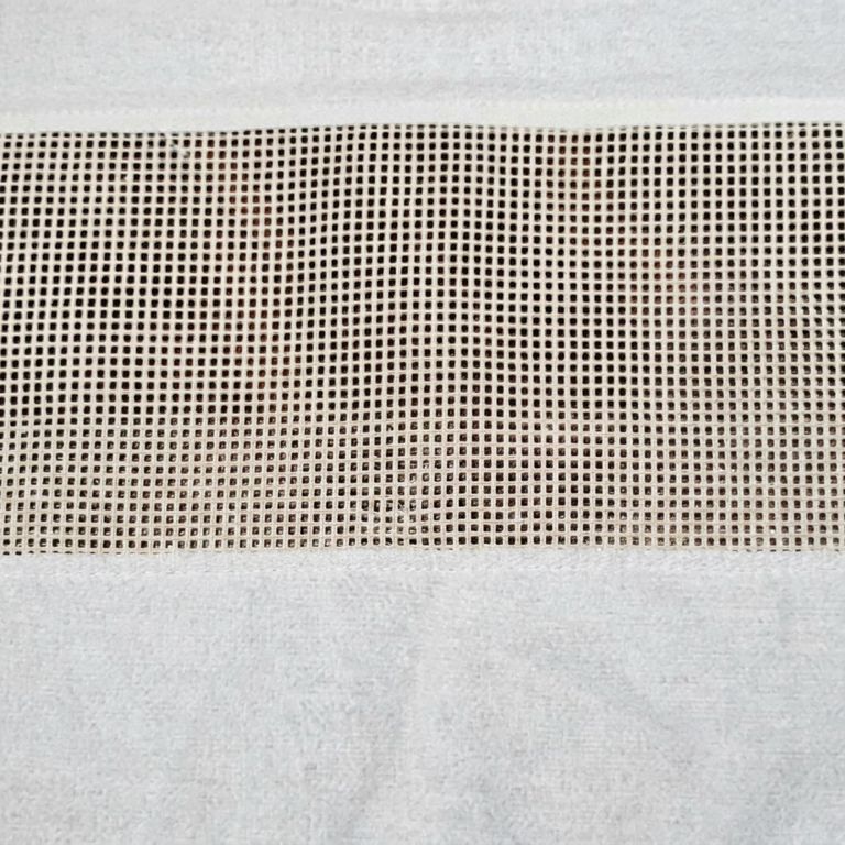 Cortina De baño 180x180 cm Blanca con Aplicación