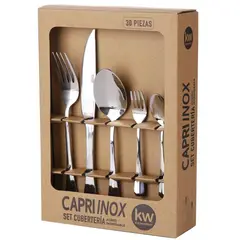 KW - Set Cubiertos 30 piezas Capri Acero Inoxidable