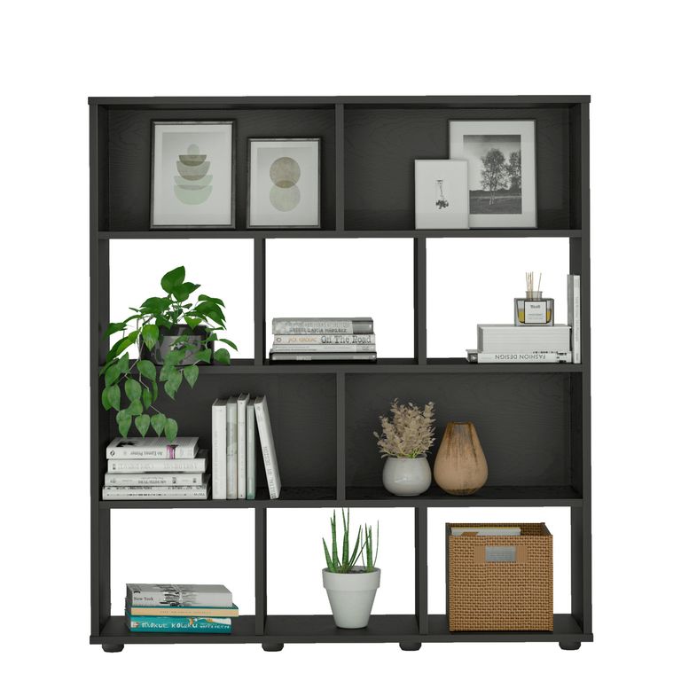 Estantería Boook MDP 3 Nivel(es) 91x109x25 cm Negro