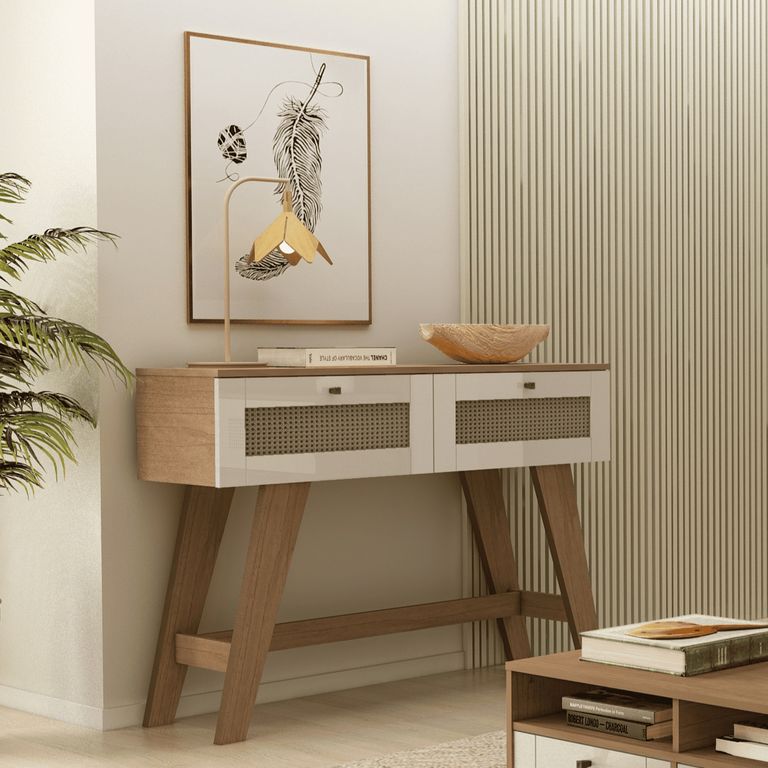 Arrimo Trama Cerezo/Off White 110x33x80 cm