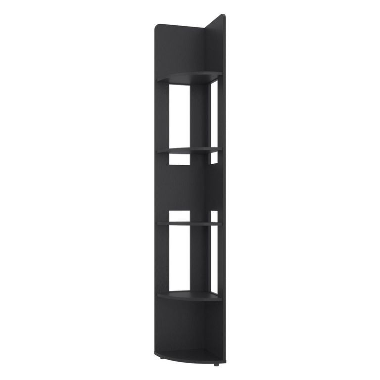 Estante esquinero MDP 4 Nivel(es) 34x7x182 cm Wengue