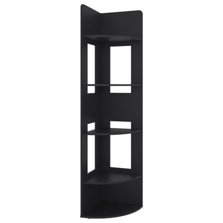 Biblioteca esquinera MDP 4 Nivel(es) 34x7x182 cm Wengue