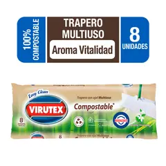 VIRUTEX - Trapero multiuso compostable higienizante 100% viscosa vita