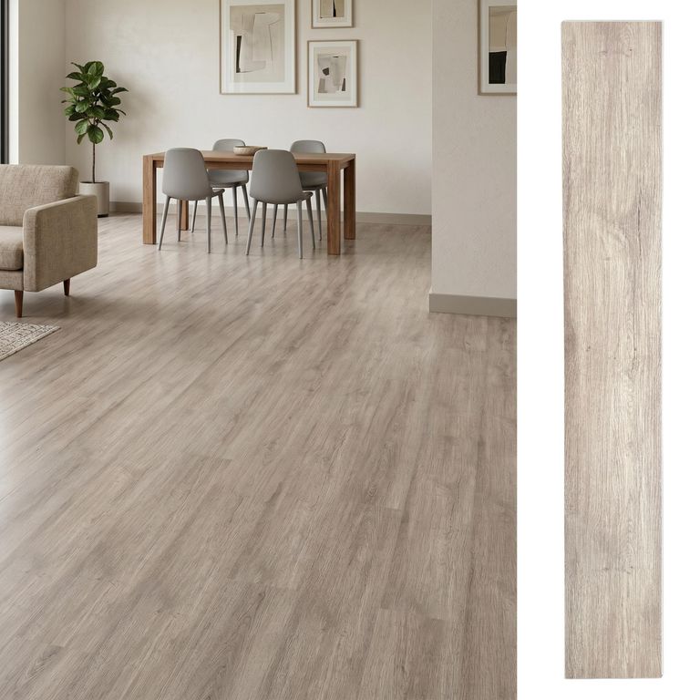 Piso Vinilico 18x122 cm Wood Marrón claro 2.23 m2