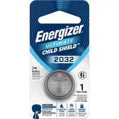 ENERGIZER - Pila especial de botón CR2032 protección niños