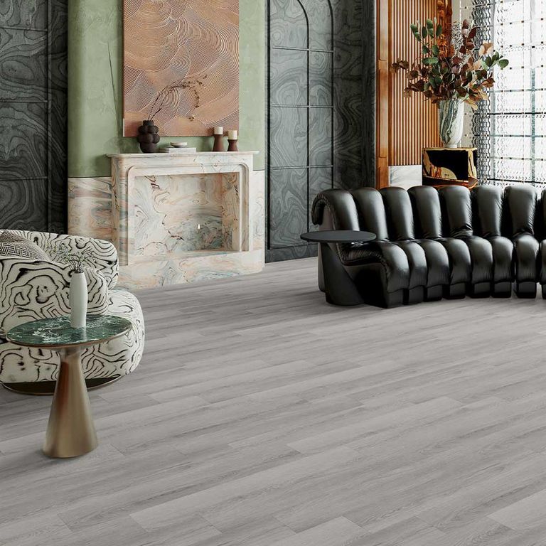 Piso Vinílico LVT 3 mm 15.24x91.44 cm Noruega Ceniza 2.51 m2