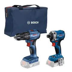 BOSCH - Combo Taladro GSB185-LI + Llave impacto GDR18V-215, 2B+Bolso
