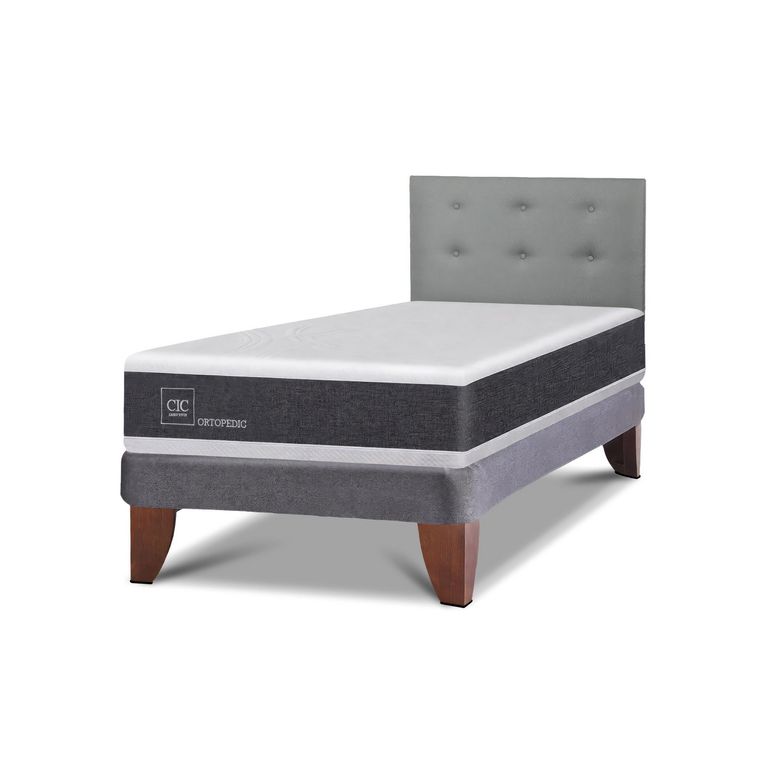 CIC Cama 1.5 plazas Europea Ortopedic Gris