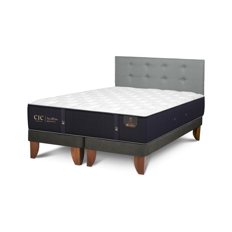 CIC Cama 2 plazas Europea Premium Gris
