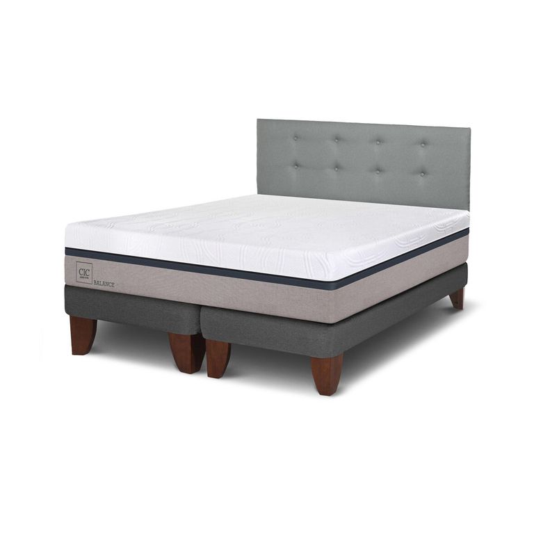 CIC Cama 2 plazas Europea Balance Gris