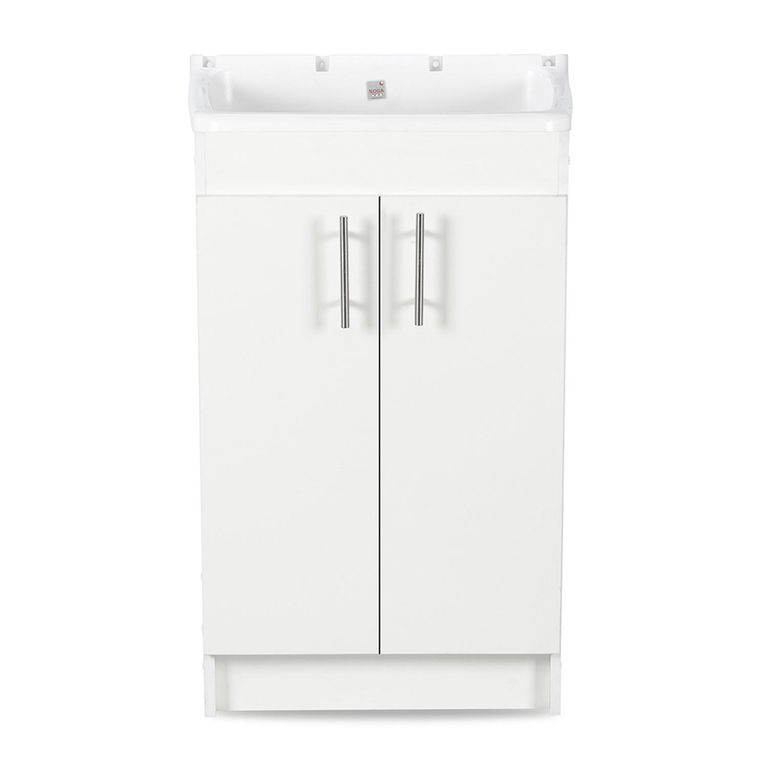 Kit Mueble logia lavadero 24 lt + cubierta blanco