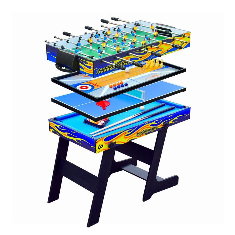 KIDSCOOL Mesa Plegable 5 Juegos 60x120x81 cm