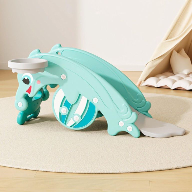 KIDSCOOL Resbalín Mecedor Delfín 34x47x100 cm Menta