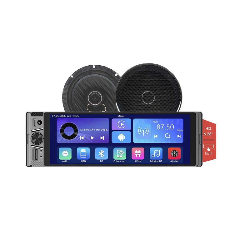 Set Radio para Automóvil con Pantalla + Parlante