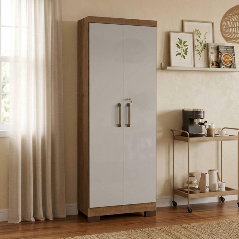 Alacena Armario Multiuso 2 Puerta(s) 5 Repisa(s) 60.9x187x37.3 cm Arena