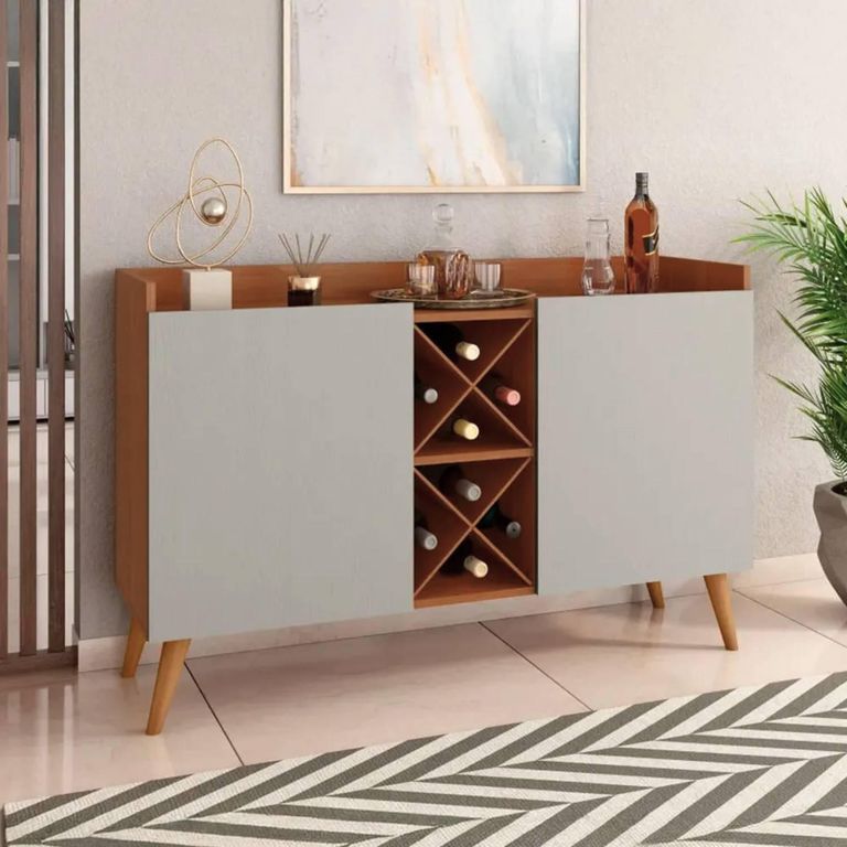 Mueble Buffet Aparador Bar Blanco 119.2x37.8x77 cm