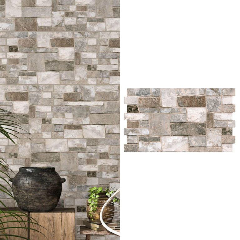 Cerámica 32x54 cm Rock gris difentes tonos 1.78 m2