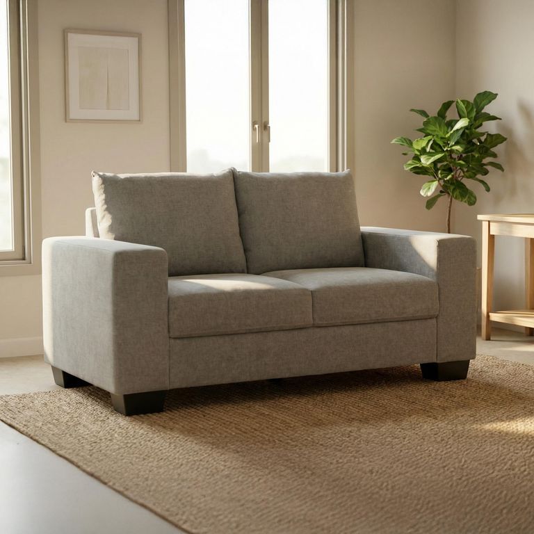 Sofá 2 cuerpos Ontario 150x80x88 cm Gris