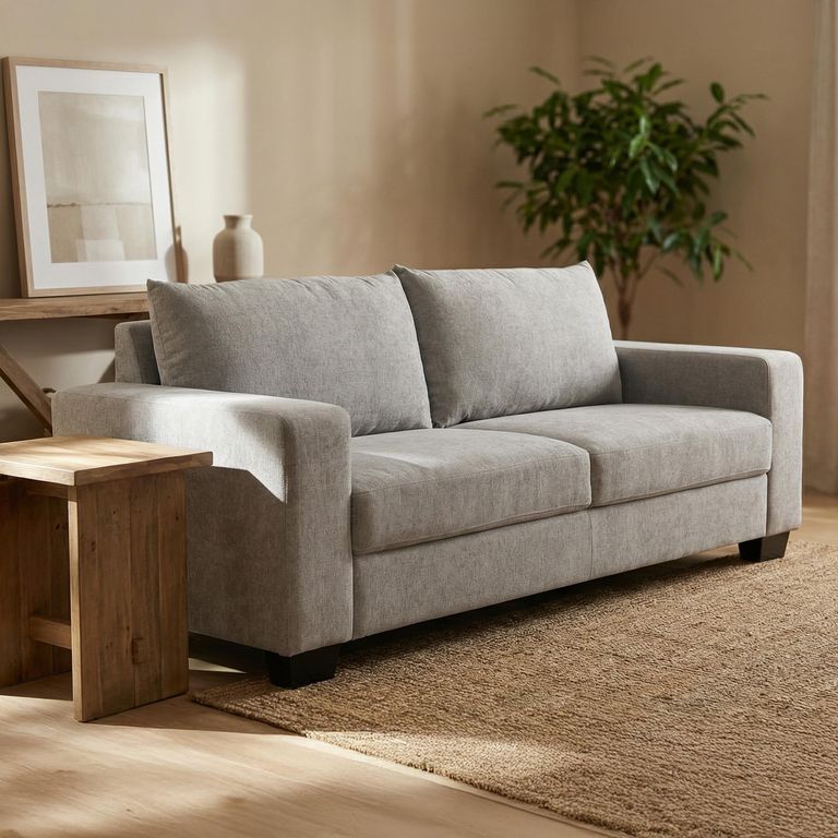Sofá 3 cuerpos Ontario 205x80x88 cm Gris