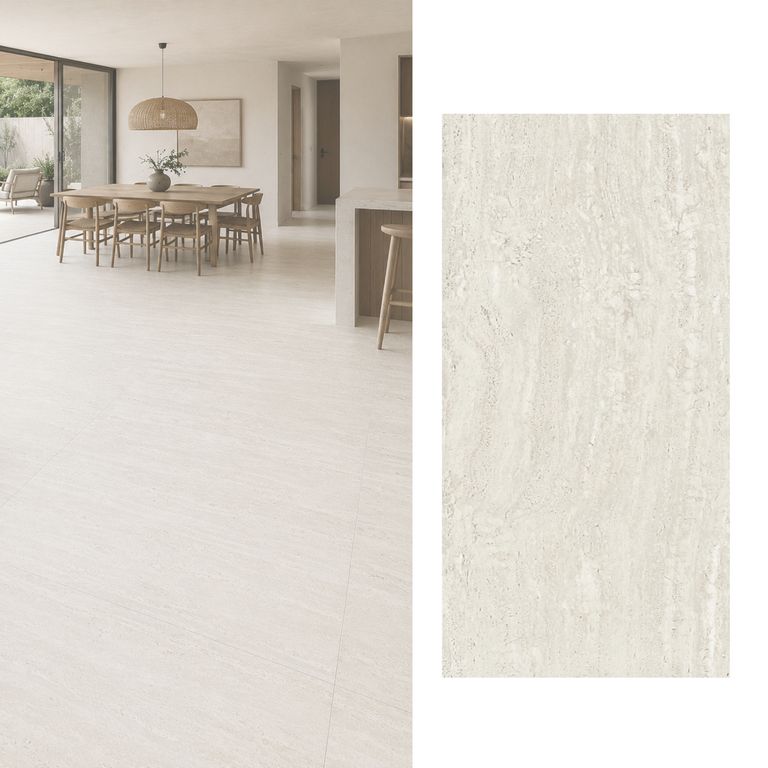 Porcelanato 62x122 cm Gran Travertino Luxor Beige, Crema 2.28 m2
