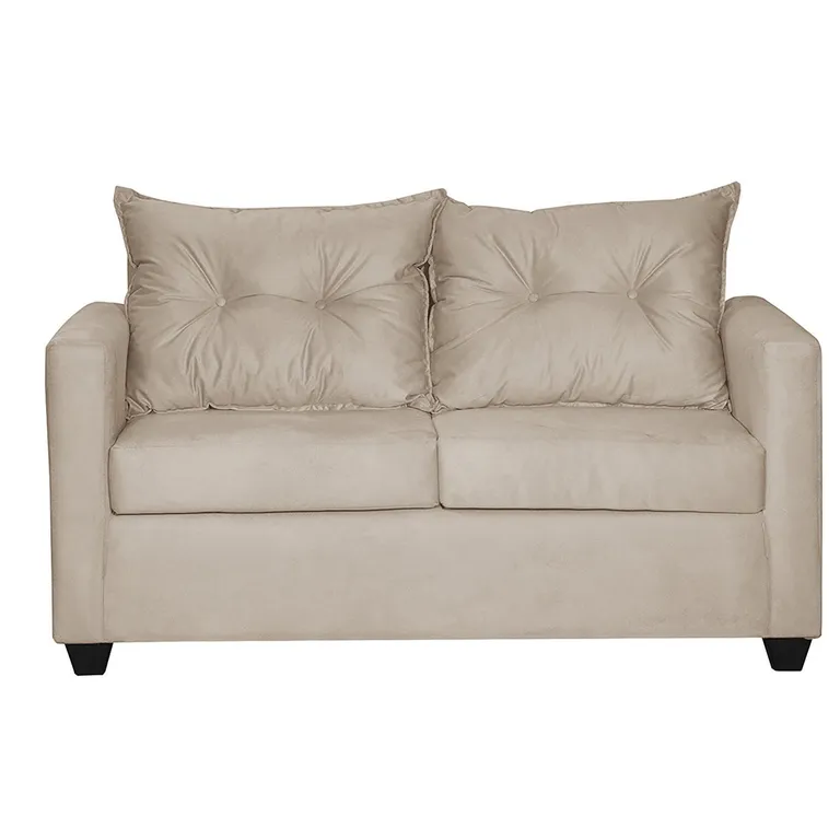 Sofá 2 cuerpos Hamburgo 130x70x83 cm Beige