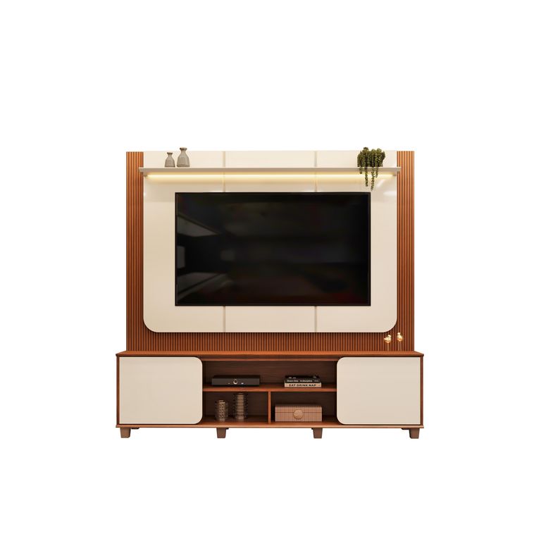 Home TV 65 " Noah Café Oscuro 192x185.50x38 cm