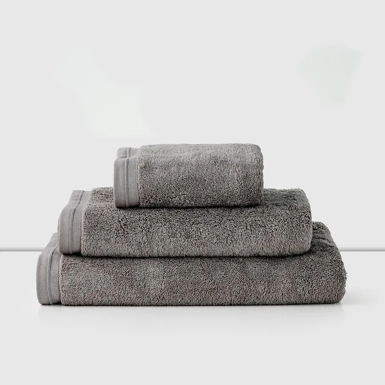 Toalla Baño 420 gr Algodón 70x140 cm Gris