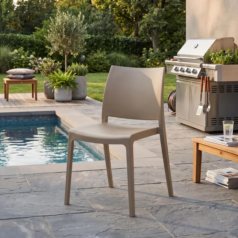 Silla Soho Taupe 79x43x52 cm