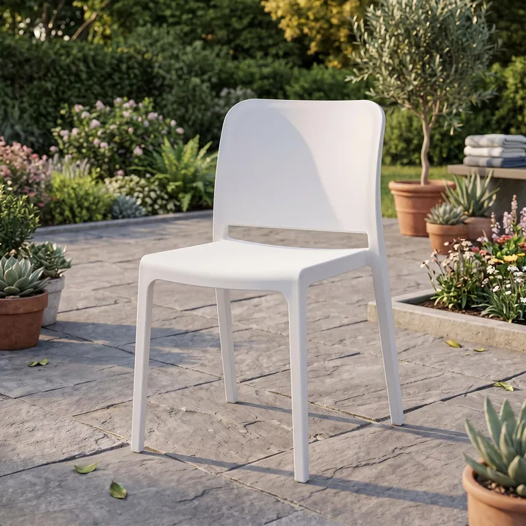 Silla Triveca Blanco 79x43x51 cm