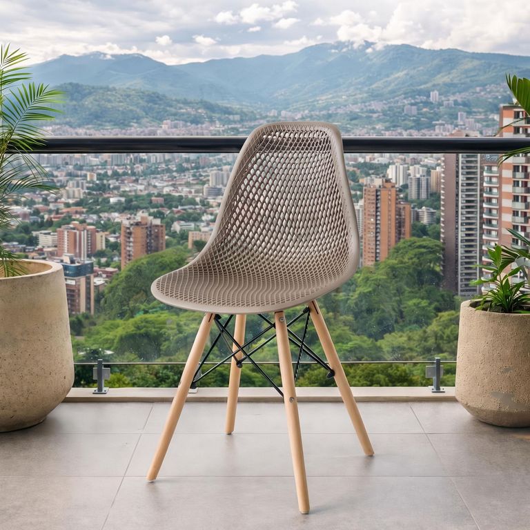 Silla Marcus Taupe 82x46x57 cm