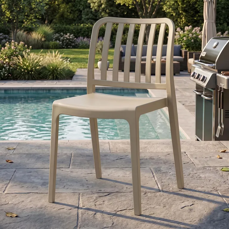 Silla Brooklyn Beige 79x43x51 cm