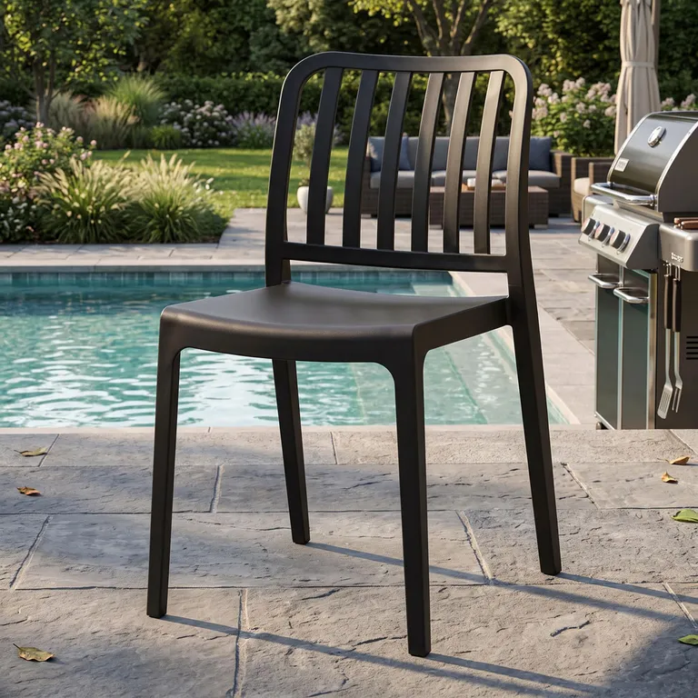 Silla Brooklyn Negro 79x43x51 cm