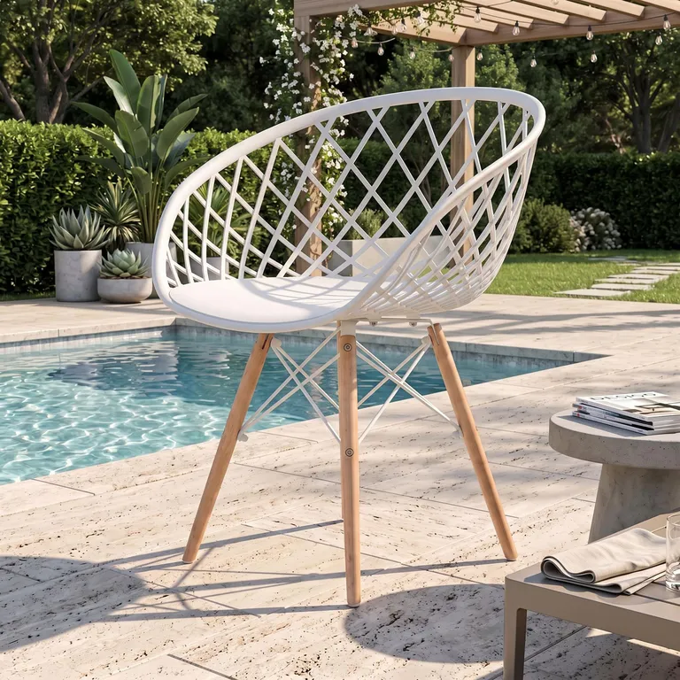 Silla Oasis Blanco 78x57x55 cm