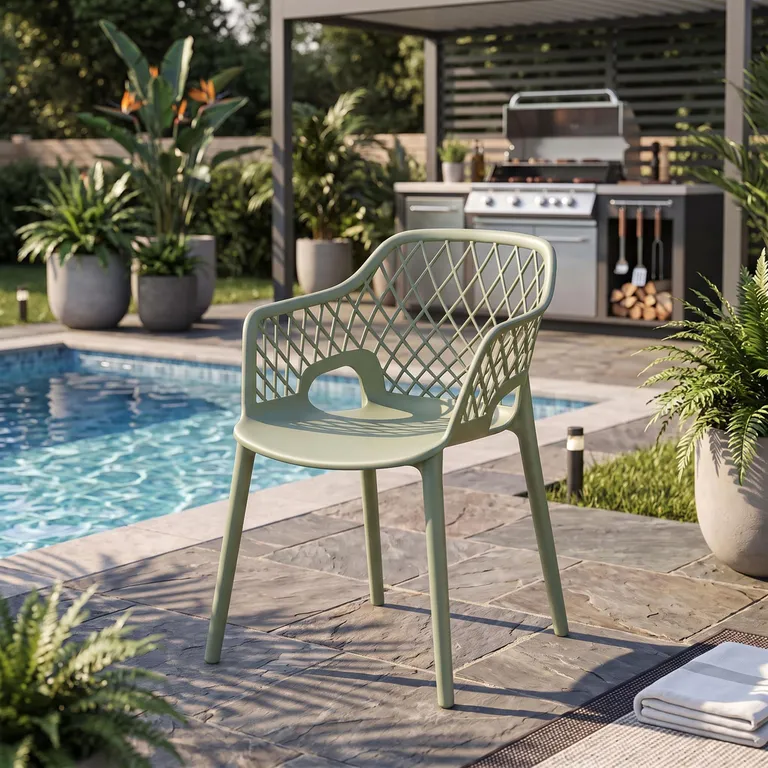 Silla Casablanca Verde 81x54x57 cm