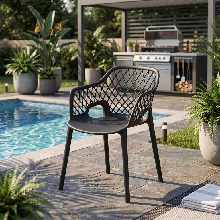 Silla Casablanca Negro 81x54x57 cm