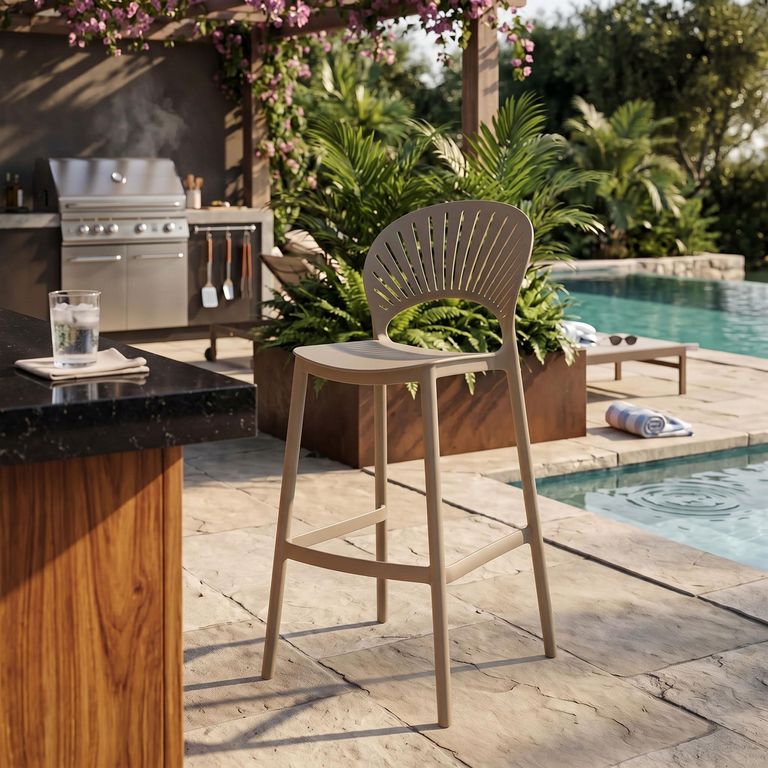 Taburete Paraiso Beige 105x49x51 cm