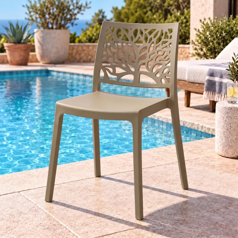 Silla Harlem Beige 79x43x52 cm