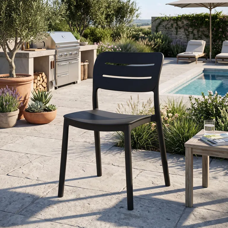 Silla Harriman Negro 80x47x52 cm