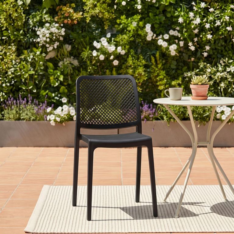 Silla Manhatan Negro 79x41x52 cm