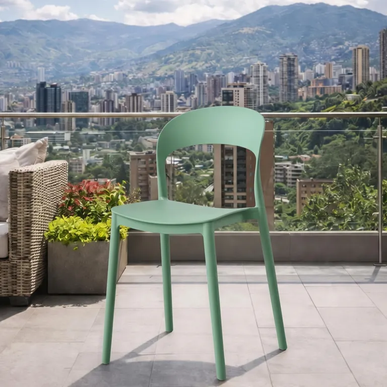 Silla Patrick Verde 77x43x49 cm