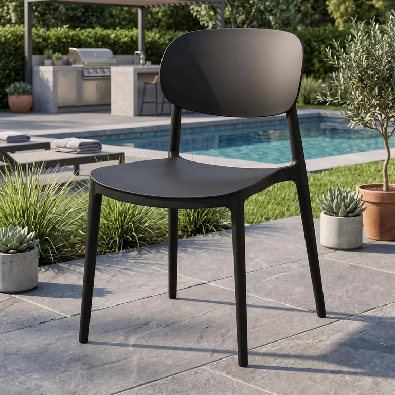 Silla Milan Negro 81x48x53 cm