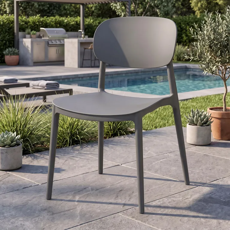 Silla Milan Gris 81x48x53 cm