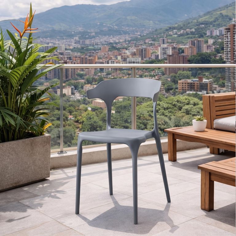 Silla Elena Gris 73x47x50 cm