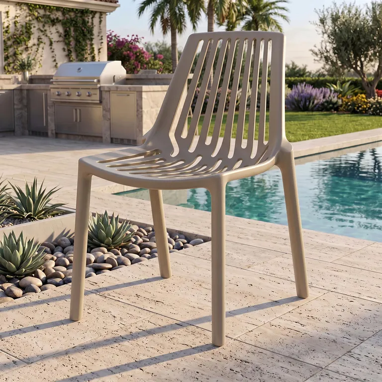 Silla Tanger Beige 78x46x59 cm