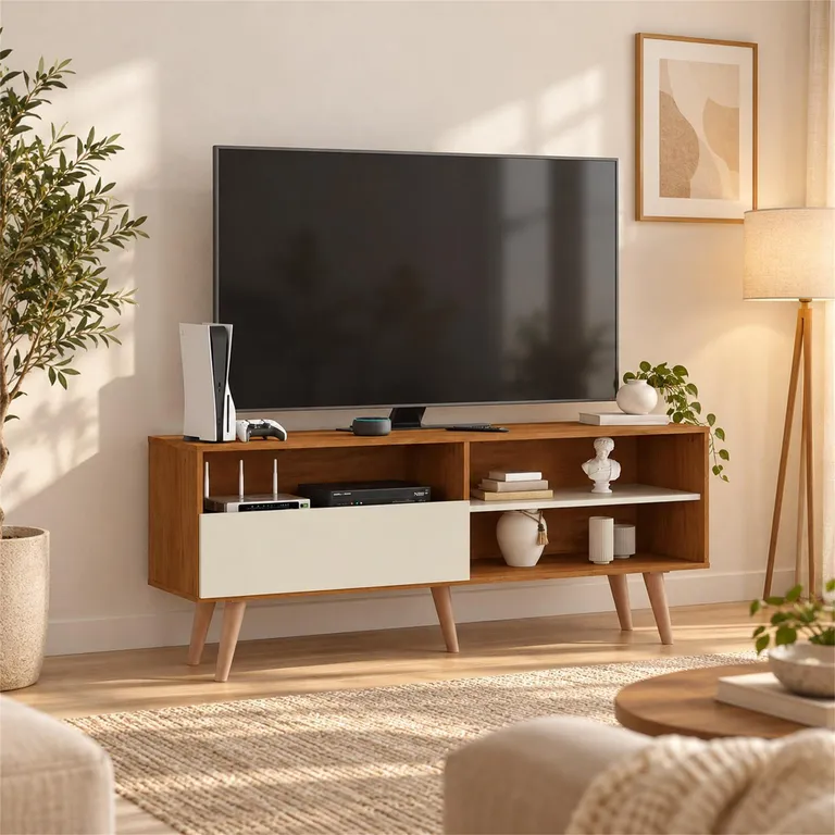 Rack TV 65 " Atacama Roble/Beige 150x62x36 cm