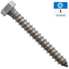 FIXSER - Tornillo Tirafondo Madera 3 " 3/8 " 1 unidad(es)