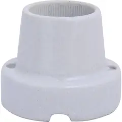 REMA - Portalámpara base recta con tornillos blanco